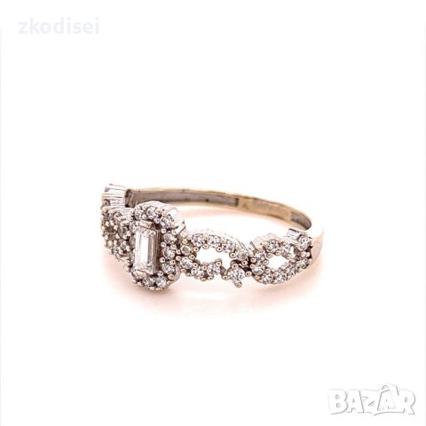 Златен дамски пръстен 1,85гр. размер:54 14кр. проба:585 модел:16455-5, снимка 2 - Пръстени - 40768887