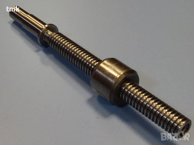 винт с гайка за задно седло на струг С11(машинстрой), снимка 5 - Резервни части за машини - 40131046