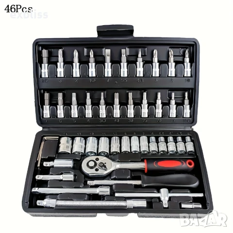 Мултифункционален комплект инструменти гедоре 46 части, снимка 3 - Гедорета - 50761087