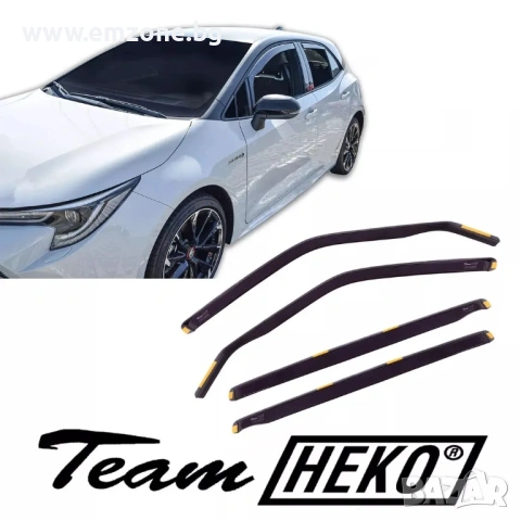 Комплект Предни и задни ветробрани водобрани Хеко Heko Тойота Toyota Corolla XII Verso Auris I II