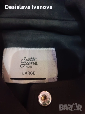 Продавам дамско черно яке - тип рокерско , снимка 3 - Якета - 52903856