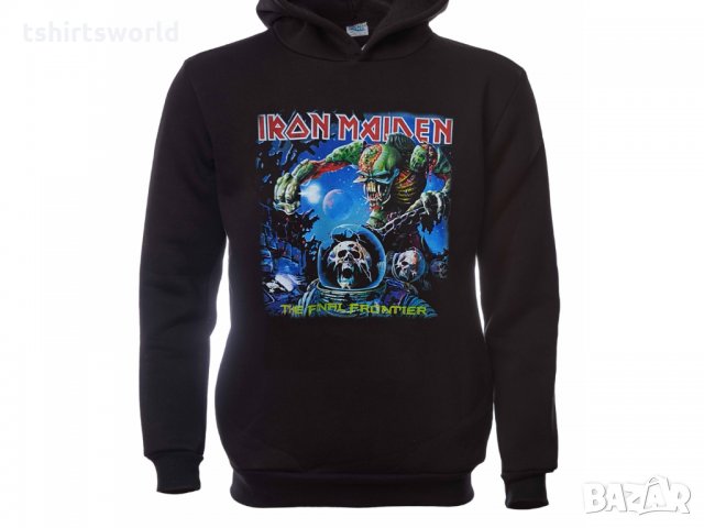 Нов мъжки суичър с дигитален печат на музикалната група IRON MAIDEN - The Final Frontier, снимка 9 - Суичъри - 31757654