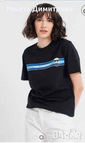 Дамска блуза Карл Лагерфелд оригинална нова XL, снимка 9 - Тениски - 37554684