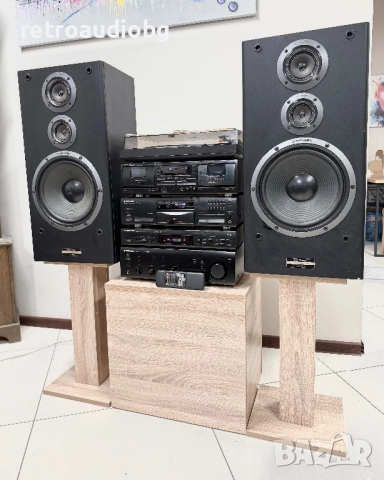 🔊ТОП ЦЕНА - Ретро аудио система сет PIONEER - усилвател + дек + cd + тунер + грамофон + колони🔊