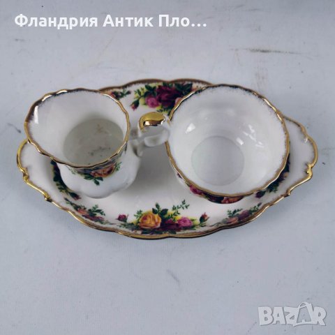 Комплект за чай Royal Albert Old County Roses, снимка 2 - Сервизи - 39998523