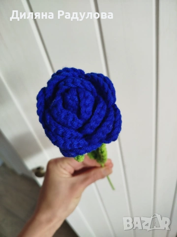 Плетени цветя, снимка 10 - Декорация за дома - 54291356