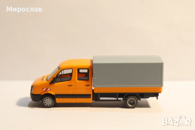 HERPA H0 1/87 VW CRAFTER ПЪТНО СТРОИТЕЛСТВО КАМИОН МОДЕЛ