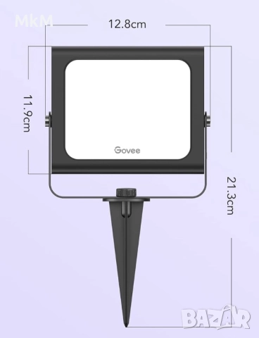 WiFi RGBICWW LED Външни Прожектори Govee Flood Lights - 46р Комплект, снимка 9 - Външни лампи - 52368564