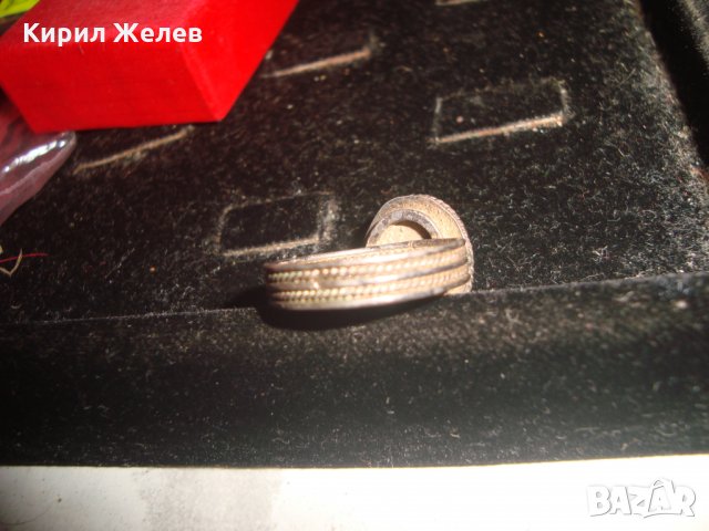 18-19 ВЕК ВЪЗРОЖДЕНСКИ СРЕБЪРЕН ТЮРКОАЗЕН ПРЪСТЕН МАЙСТОРСКА КУЮМДЖИЙСКА ИЗРАБОТКА 8351, снимка 8 - Антикварни и старинни предмети - 33737036