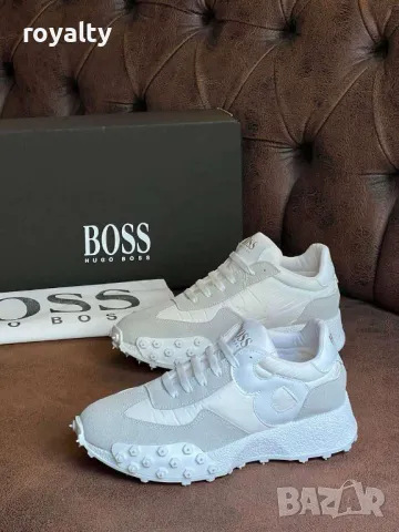 Hugo Boss бели дамски маратонки , снимка 3 - Маратонки - 49178566
