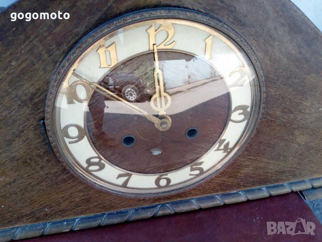 Оригинален стар каминен настолен часовник Механичен, снимка 8 - Антикварни и старинни предмети - 29707562