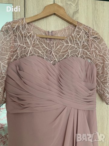 Официална рокля цвят пепел от рози, снимка 2 - Рокли - 34398275