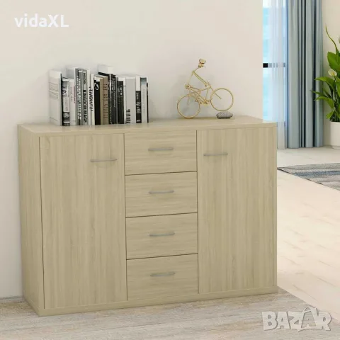 vidaXL Бюфет, дъб сонома, 88x30x65 см, инженерно дърво, снимка 2 - Бюфети - 56147749
