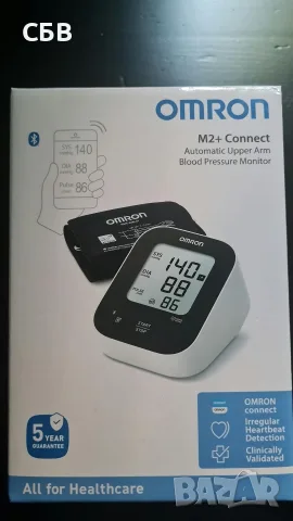 Интелигентен Апарат за Кръвно налягане" Omron M2+Connect " , снимка 2 - Уреди за диагностика - 55991147