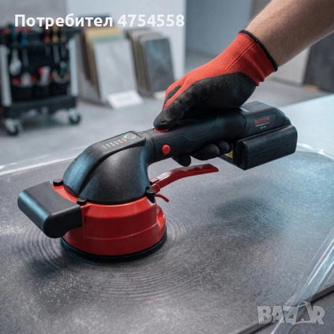 Вибрационна вендуза за плочки Boxer BX702 – Прецизно нивелиране без въздушни мехури, снимка 2 - Други - 53954887