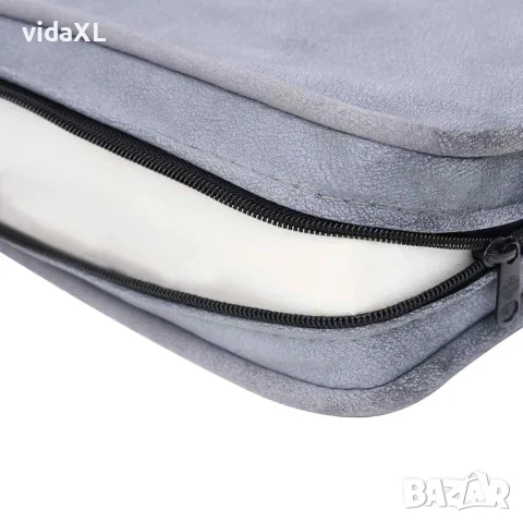 vidaXL Кучешки диван, сив, 57x34x36 см, плюш, снимка 9 - За кучета - 56146258
