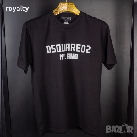 DSQUARED2 Мъжка Черна Тениска , снимка 2 - Тениски - 52228294