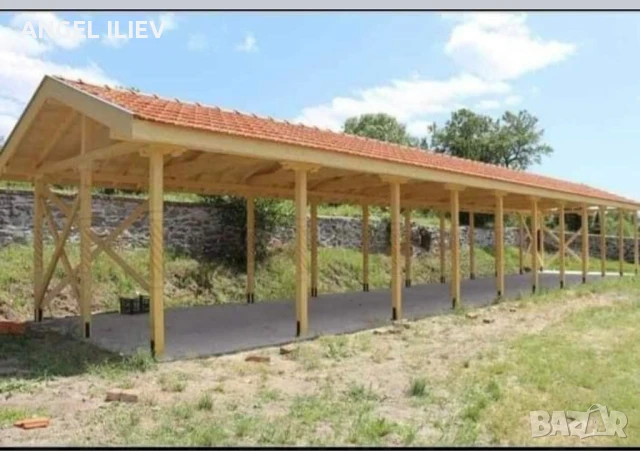 монтаж на дървен навес , снимка 5 - Ремонти на покриви - 50839222