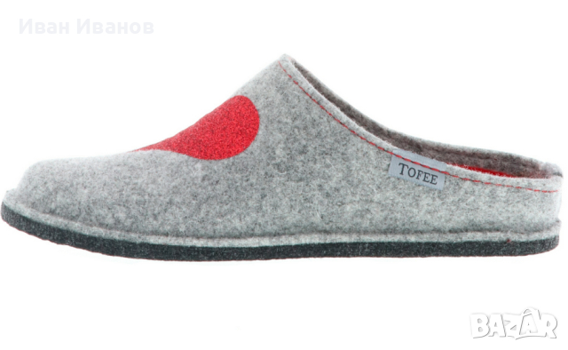 TOFEE  Дамски чехли от вълна  номер 41 , снимка 4 - Пантофи - 44748814