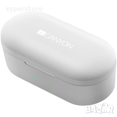 Слушалки Безжични Блутут CANYON CND-TBTHS2W Бели, Bluetooth версия Realtek 5.0, Bluetooth wireless, снимка 2 - Слушалки, hands-free - 30467932