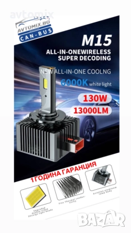 LED Крушки D1S 130W 13000LM canbus