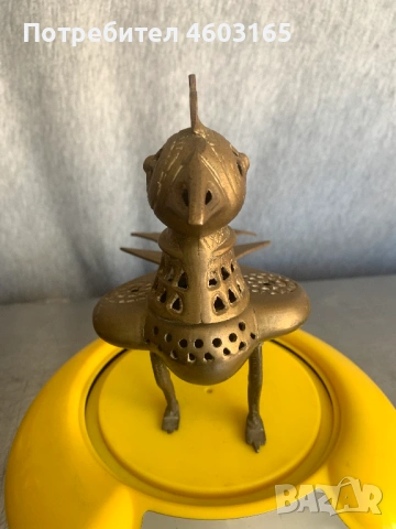  месингова тамянница във формата на птица, снимка 4 - Антикварни и старинни предмети - 54321595