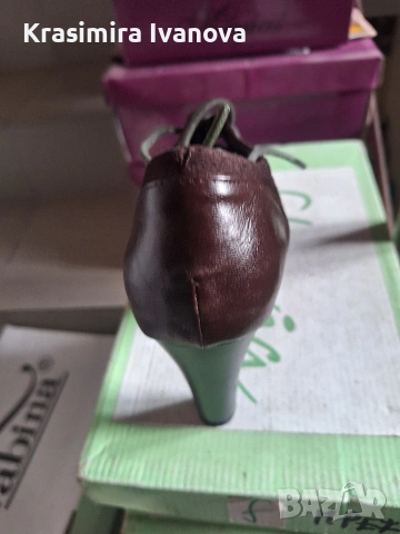 нови обувки Мегияс велур и кожа с вградена платформа , снимка 4 - Дамски ежедневни обувки - 54193253