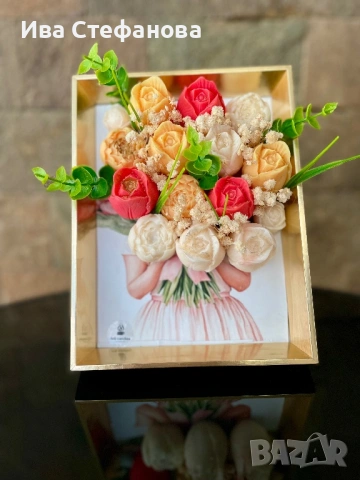 Ароматизирани букети от соев восък , снимка 4 - Декорация за дома - 53154840