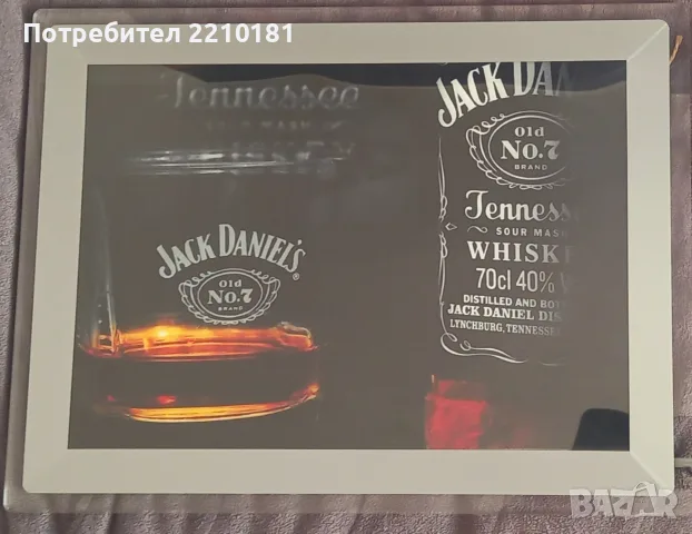 Jack Daniels светеща реклама , снимка 3 - Рекламни табели - 56259604