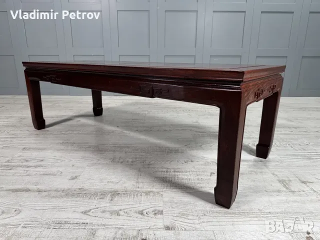 Винтидж, холна маса масив В006, снимка 3 - Маси - 56021501