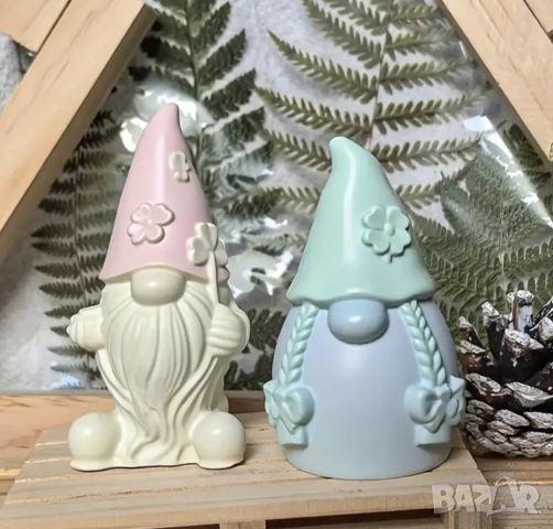 Силиконови молдове 2 броя комплект гном момче и момиче 