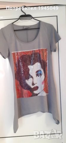 дамска блуза - туника С размер , снимка 2 - Туники - 50813988