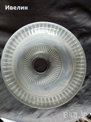 три стъкла за настолна лампа,полилей арт деко, снимка 2 - Лампи за таван - 29499989