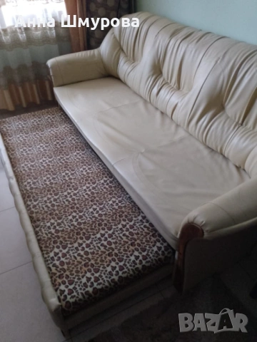 Комплект мебели „Скарлет“ – мека мебел от еко кожа   , снимка 2 - Дивани и мека мебел - 53921054