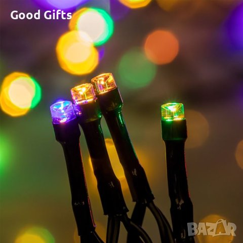 Коледни лампички с управление от телефон, 200 LED, Многоцветни/Топло бяло, снимка 2 - Лед осветление - 42715988