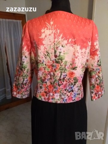 Официално дамско сако с цветни мотиви, снимка 3 - Рокли - 30754756