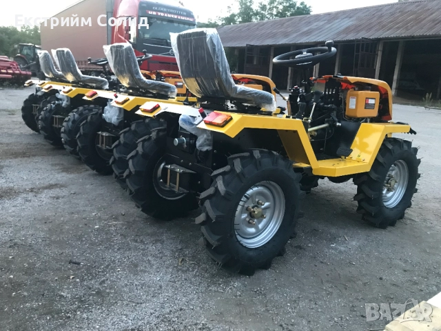 НОВ Малък Трактор - 4х4 - 12 к.с. - дизел - чупеща се база - гаранция, снимка 2 - Селскостопанска техника - 44746385