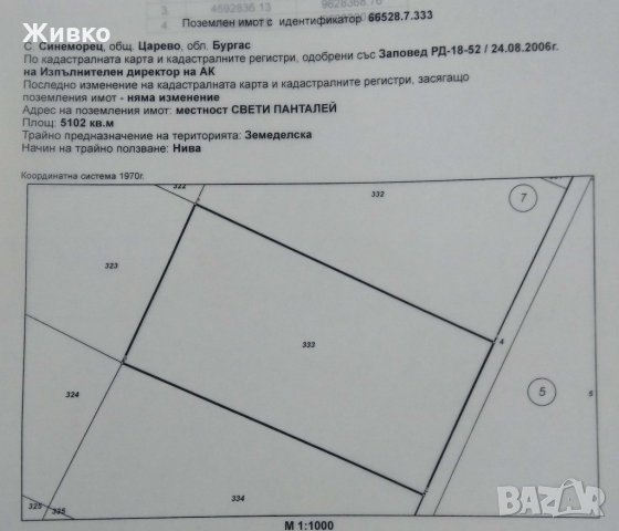 Два парцела в село Синеморец, местност Свети Пантелей, снимка 5 - Земеделска земя - 29996086