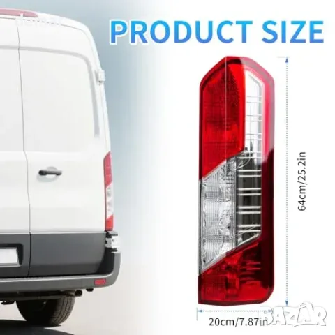 Десен заден стоп за Ford Transit Mk8 2014–2025 без крушки, снимка 6 - Части - 55945912