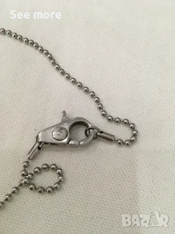D&G Dolce & Gabbana Rhinestone Dog Tag колие унисекс, снимка 6 - Колиета, медальони, синджири - 56076259