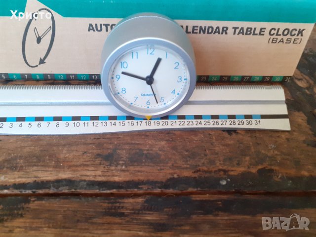 часовник антикварен движещ се по релса сам и показващ дата, супер ефектно, снимка 3 - Антикварни и старинни предмети - 30782511