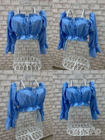 къси топове с камъни , снимка 4 - Блузи с дълъг ръкав и пуловери - 50873792