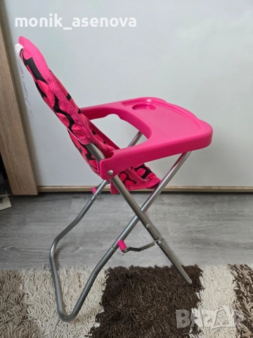 Столче за хранене за бебета кукли , снимка 2 - Кукли - 53092123