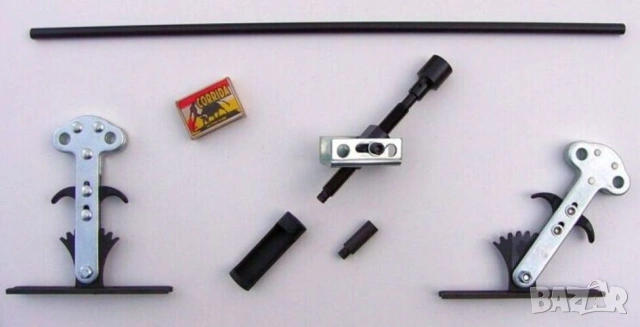 Оригинал LASER Английски Универсален К-т 10-в-1 СКОБИ за Пружини Клапани Мотори Бензин Дизел БАРТЕР, снимка 12 - Куфари с инструменти - 54176069