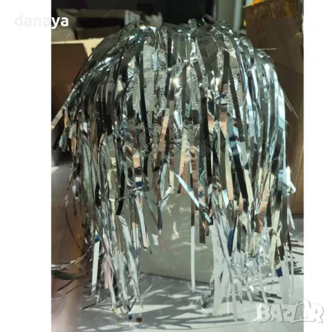 5754 Парти перука от фолиеви нишки, снимка 4 - Други стоки за дома - 49178015