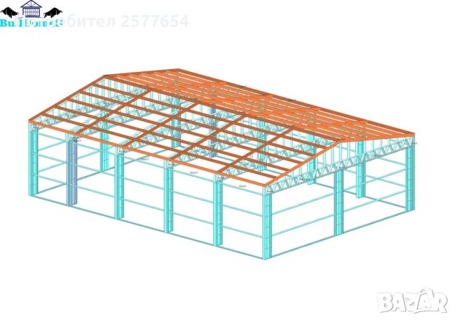 ЛИЗИНГ - Халета, Хале, Магазини, Магазин, Складове 140м2-10м х 14м х 3, снимка 4 - Строителни материали - 44146315