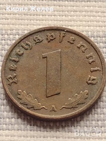 Монета 1 райхсфенинг 1939г. Германия Трети Райх с СХВАСТИКА за КОЛЕКЦИЯ 33019, снимка 2 - Нумизматика и бонистика - 42823236