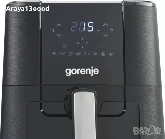 Фритюрник с горещ въздух Gorenje AF1350DWB, 5.4 литра, снимка 5 - Фритюрници - 53875202