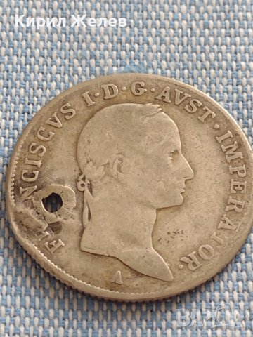 Сребърна монета 20 кройцера 1831г. Франц първи Виена Австрийска империя 12231, снимка 3 - Нумизматика и бонистика - 42915155