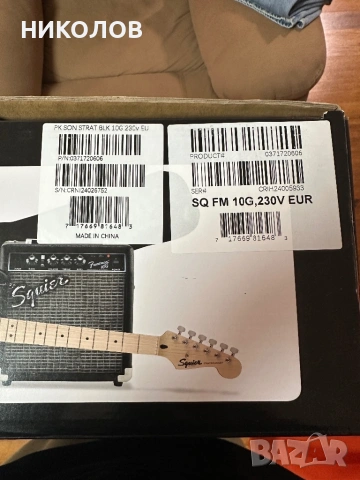 ЕЛЕКТРИЧЕСКА КИТАР- Fender Squier Sonic, снимка 6 - Друга електроника - 53326999